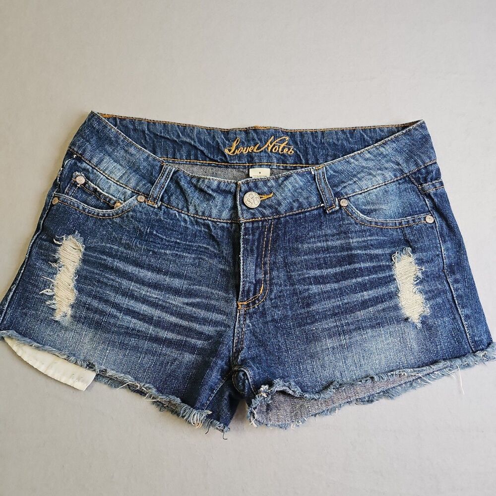 Love Notes Women's Blue Jeans Denim Medium Wash Size 09 Shorts